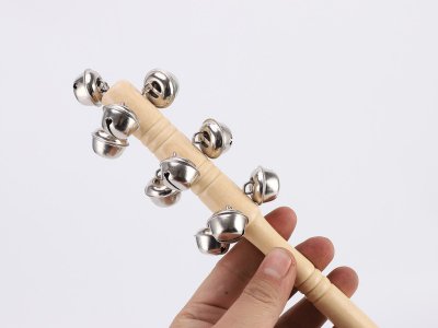 奧爾夫兒童擊打樂(lè)器棒鈴串鈴半圓手鈴幼兒早教教具